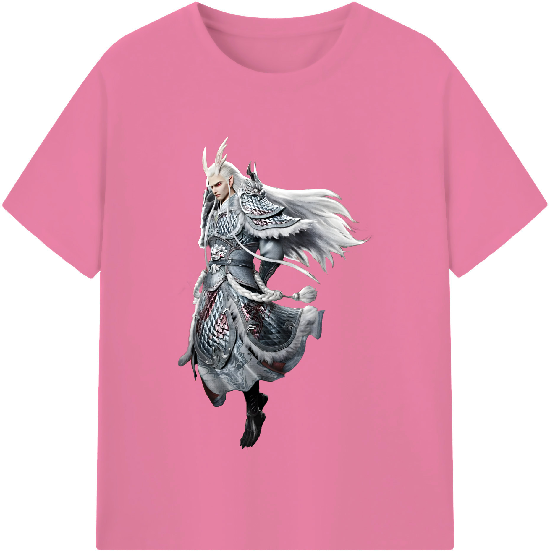 （画像用） Ne Zha 2 ナタ 魔童の大暴れ 綿100％半袖Tシャツ（フロントプリント）